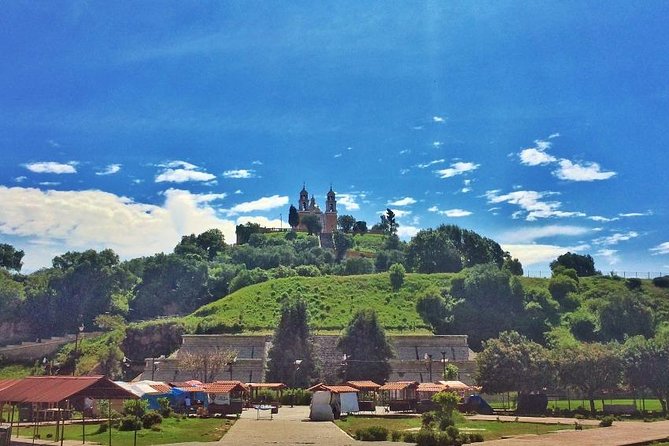 All-Day Cholula & Puebla Tour from Mexico City - The Great Pyramid of Cholula and its church-topped view
