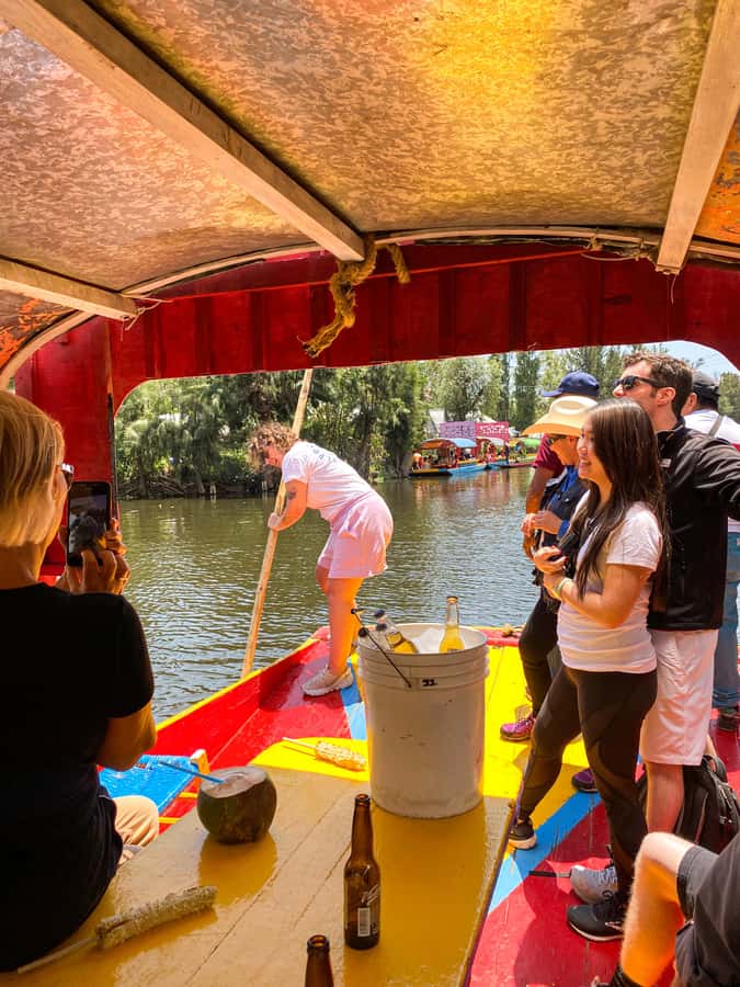 CDMX: Tour of Xochimilco and Coyoacán with option to visit the Frida Kahlo Museum - Xochimilco by trajinera