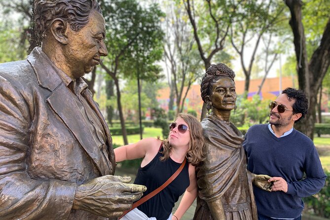 Frida Kahlo VIP [Museum Tickets Included] Walk, Markets & Churros - Parque Frida Kahlo and the ahuehuete trees