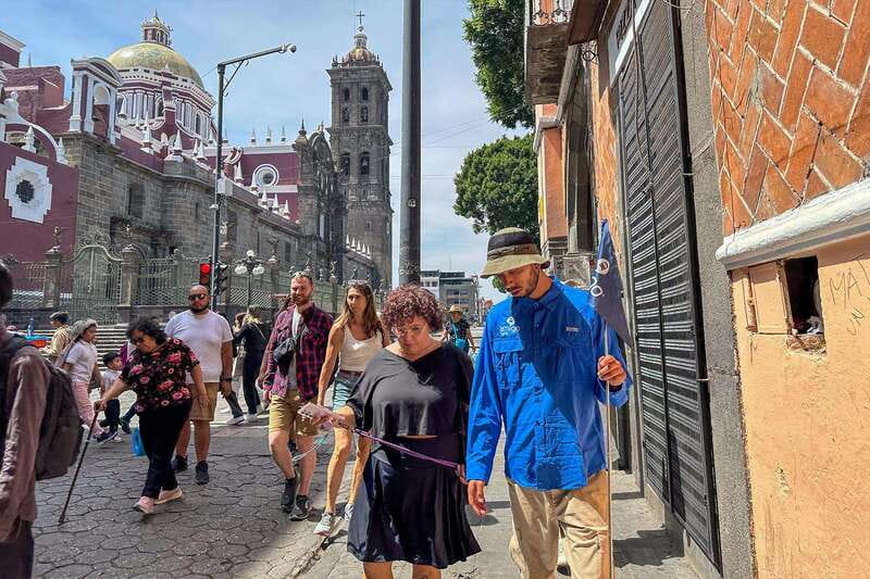 From Mexico City: Puebla, Taxco & Prehispanic Mine in 2 Days - Santa María de Tonantzintla and its crowded interior