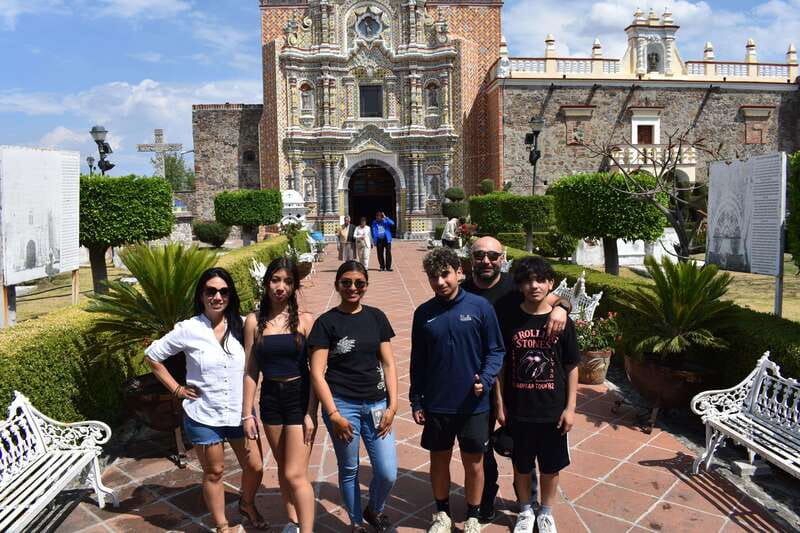 From Puebla: Cholula Pyramid and Churches all included - San Francisco Acatepec, Puebla’s ceramic calling card