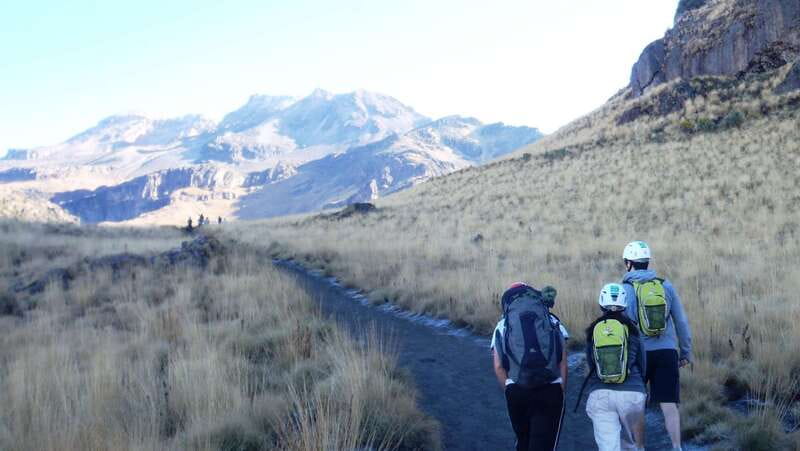 Iztaccihuatl Guided Climb - Scree and the third pass test your footing