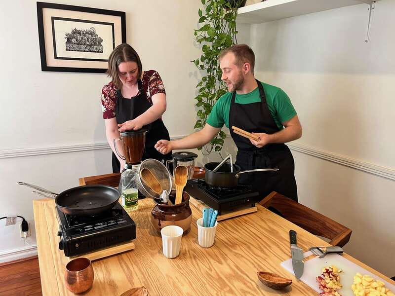 Market tour, cooking class & three-course Mexican feast - Cooking tamales, mole, and tortillas from scratch