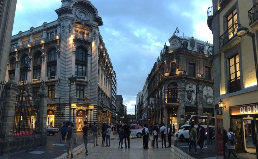 Mexico City at Night Walking tour with optional Torre Latino - The Zócalo after dark