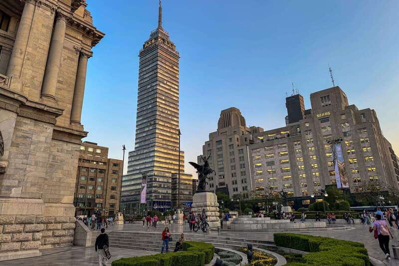 Mexico City at Night Walking tour with optional Torre Latino - Walking to Torre Latinoamericana