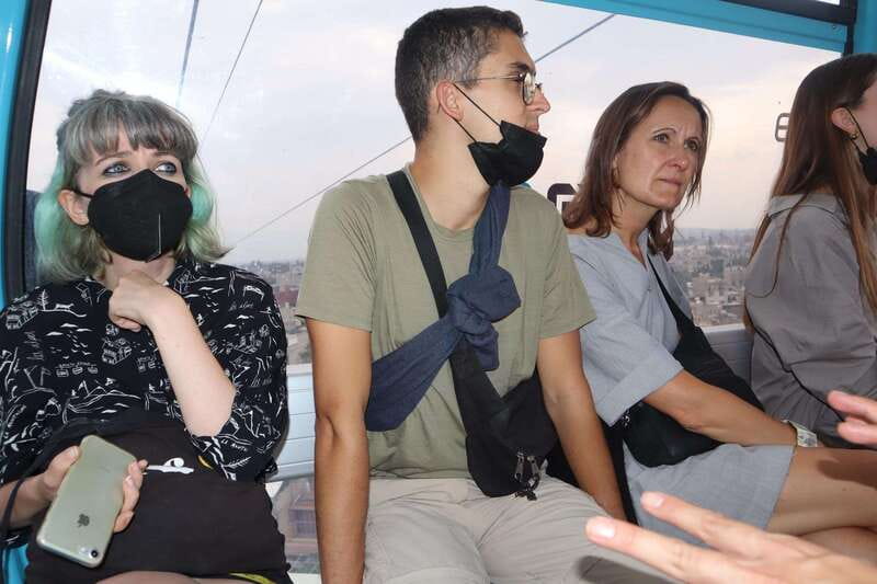 Mexico City: City Highlights Cable Car Ride w/ Taco & Tour - Returning downtown for pulque