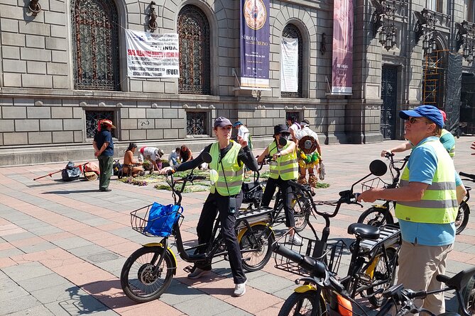 Mexico City E-Bike Tour with a taco and churros stop - Alameda Central and Bellas Artes