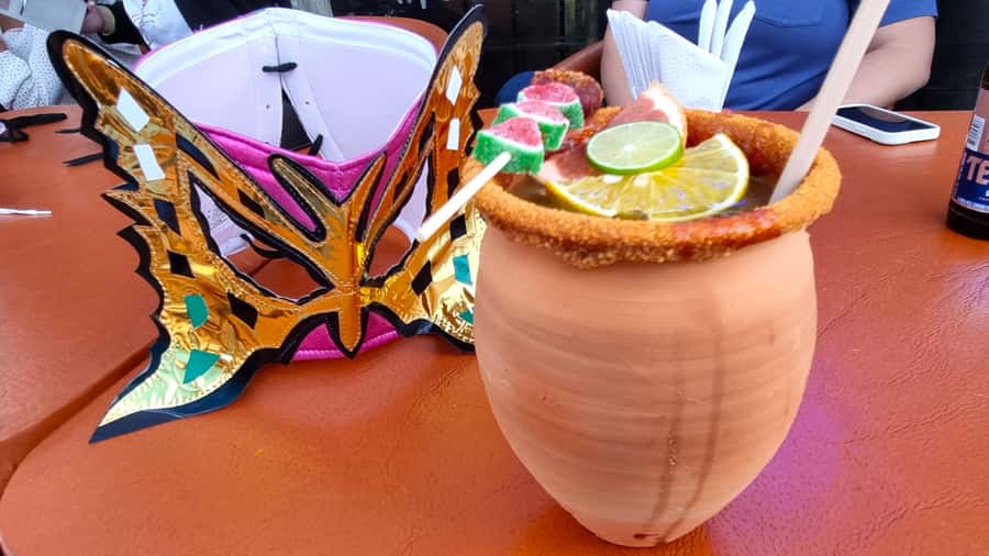 Mexico City: Mexican evening, lucha libre, and tequila - The included lucha libre mask
