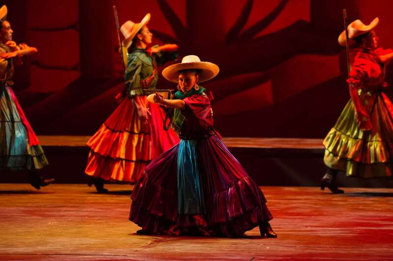 Mexico City: Mexican Folklore Ballet - The first scenes: costumes, regions, and movement