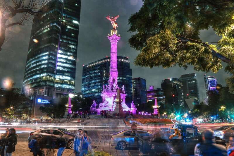 Mexico City: Night City Tour in a Double Decker Bus - Diana Cazadora and Fuente de Cibeles