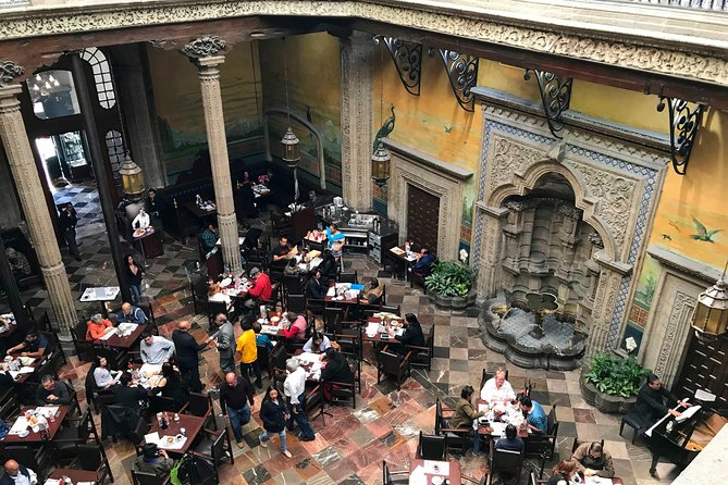 Mexico City's Historical Center Icons - Looking up inside the Gran Hotel Ciudad de México