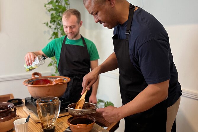Multi-Variety Mole Class in a Condesa home or art gallery rooftop - Setting the table and eating the results
