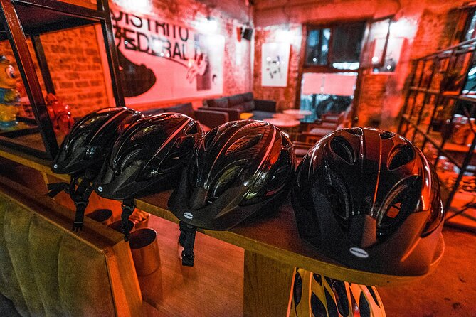 Night Street Food & Bike Tour / Small Groups /All Inclusive - The Angel of Independence after dark