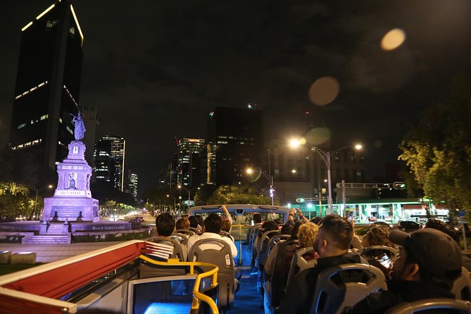 Night Tour of Mexico City Panoramic Ride on a Double-Decker Bus - Starting at the Zócalo after sunset