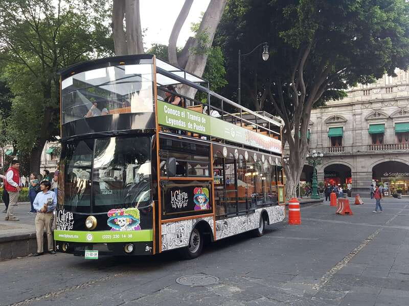 Puebla Sightseeing Tour by Double-Decker Tram - Los Sapos and Analco markets