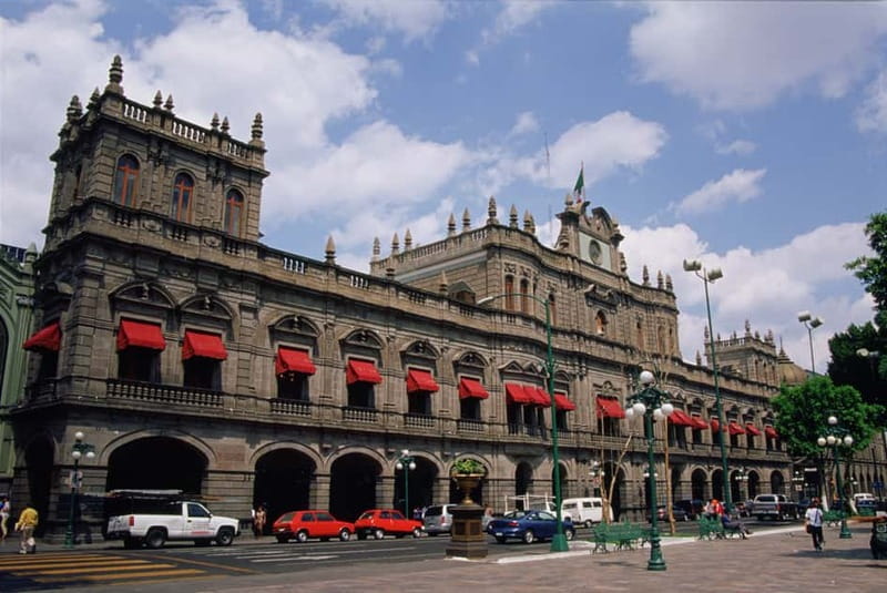 Puebla Sightseeing Tour by Double-Decker Tram - Palafoxian Library and the old center