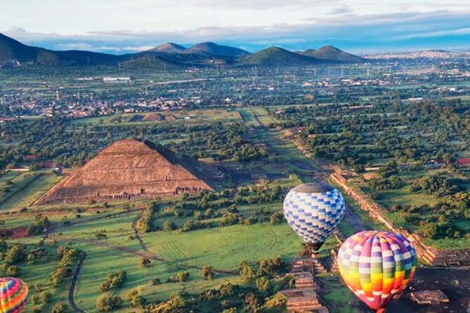 Sunrise HotAir Balloon Adventure Over Teotihuacan's Pyramids - Seeing the ruins on foot
