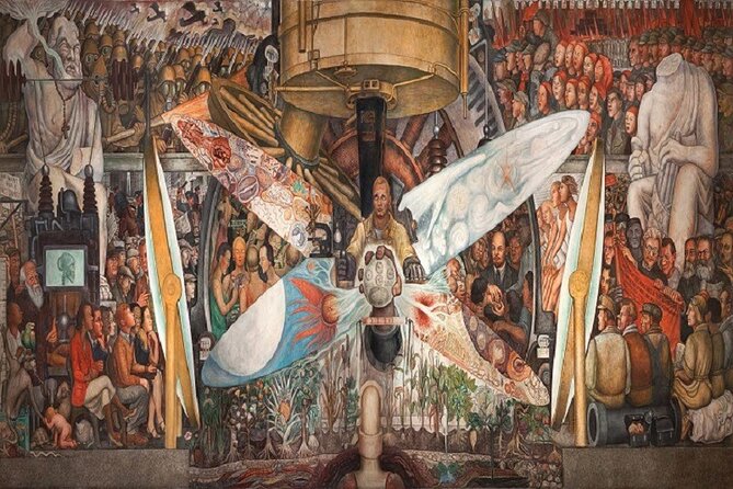 Walking Tour - Impressive murals in Historical Center of Mexico City - San Ildefonso and Rivera’s first mural