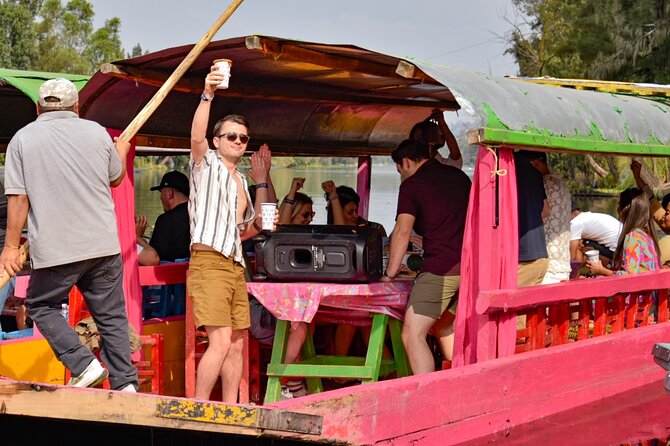 Xochimilco International boat party with open bar and tacos - Meeting at Canoas el Chango