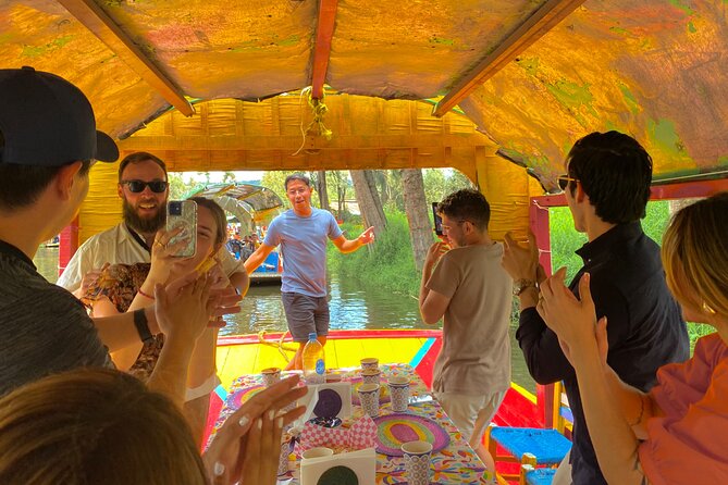 Xochimilco International boat party with open bar and tacos - Snacks during the ride and tacos halfway through